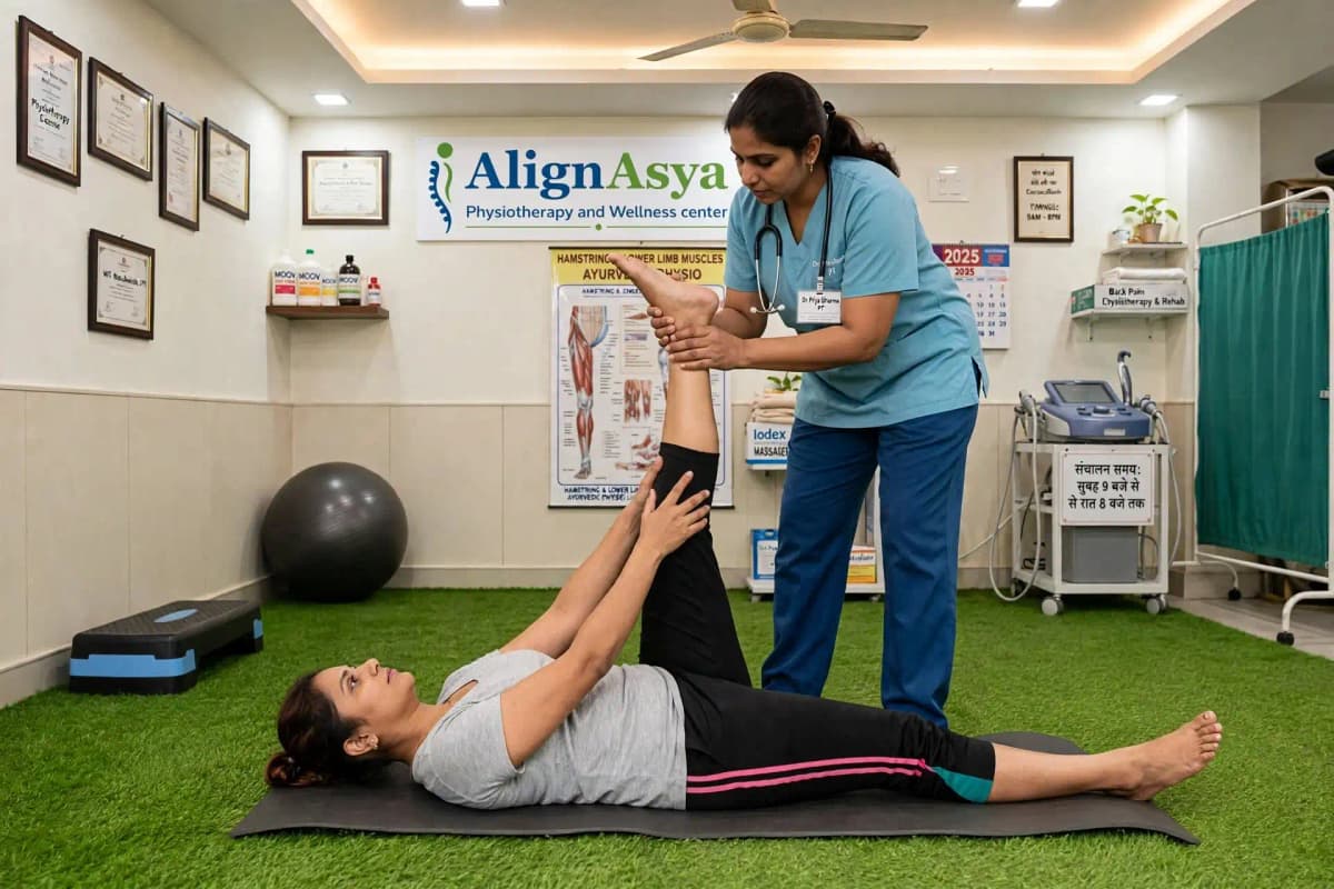 Woman practicing a gentle daily mobility routine at home